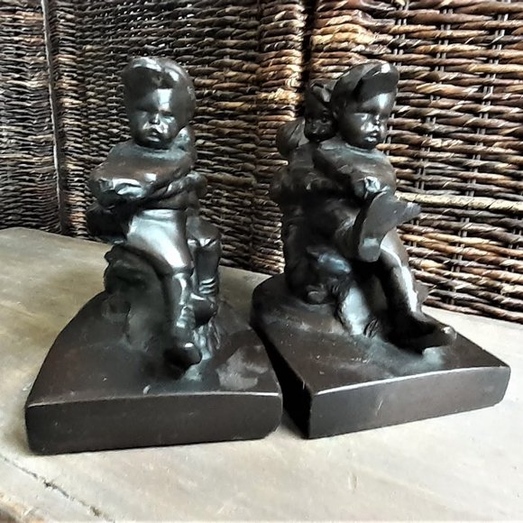 Vintage Solid Brass Tug of War Bookends - Picture 2 of 10